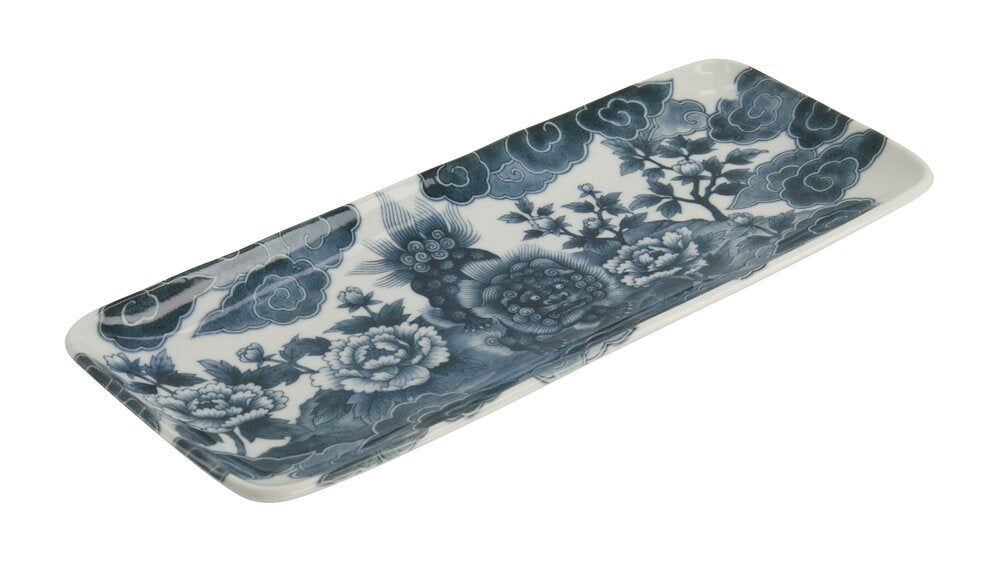 Japonism Lion middagstallerken - 14x28,5 cm.